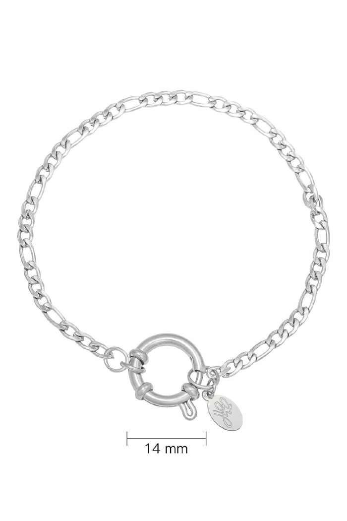 Armband Chain Faye Silber Edelstahl h5Bild2